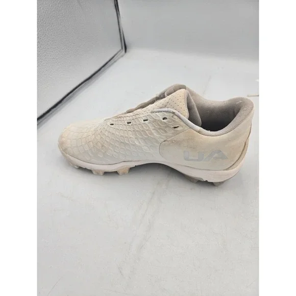 Under Armour 3Y White Baseball Softball Football Soccer Cleats Used - Picture 5 of 16
